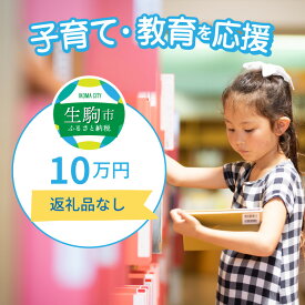 【ふるさと納税】子育て・教育を応援（返礼品なし） 10万円 寄附のみ申込みの方 056-014 奈良県 生駒市
