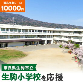 【ふるさと納税】「生駒小学校」を応援（返礼品なし) 10000円 寄附のみ申込みの方 奈良県 生駒市