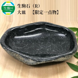 【ふるさと納税】生駒石（R） 大皿【限定一点物】 奈良県 生駒市 送料無料