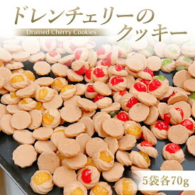 【ふるさと納税】ドレンチェリーのクッキー 5袋 (計：約115個入り) 一枚ずつ手作り！｜お菓子 スイーツ お土産 贈り物 プレゼント おやつ クッキー コーヒー [2861]