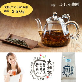 【ふるさと納税】大和(ヤマト)のお茶 番茶 250g ／ ふじみ農園 荒茶 無農薬 無化学肥料 奈良県 宇陀市 大和高原