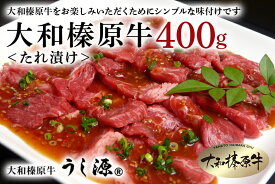 【ふるさと納税】(冷凍)大和榛原牛 たれ漬け400g