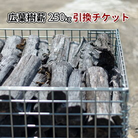 【ふるさと納税】広葉樹ミックス薪（250kg）引換チケット 良質な薪 薪ストーブ用 焚火用 キャンプ用 アウトドアグッズ キャンプ用品 燃料