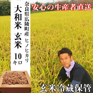 【ふるさと納税】《新米》【令和7年度産】【11月下旬より順次発送予定】色彩選別加工済大和米 奈良県広陵町ヒノヒカリ玄米10kg /// ひのひかり ヒノヒカリ ブランド米 玄米 ご飯 お米 大和米