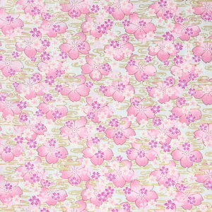 【ふるさと納税】【選べるカラー】紀州晒 紀州和晒 シーチング コットン 綿 綿100% 生地 布 民芸シリーズ 民芸 和柄 花柄 小柄 桜 和風 WAGARA おしゃれ ハンドメイド 手芸 手作り 3m 約110cm | 生