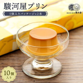 【ふるさと納税】≪大人気≫　定番の駿河屋プリン10個 | 和歌山県 和歌山市 和歌山 楽天ふるさと 納税 支援品 返礼品 お取り寄せグルメ お取り寄せ 取り寄せ グルメ スイーツ お取り寄せスイーツ プリン お土産 おみやげ おいしい 洋菓子 お菓子 おかし おやつ 菓子