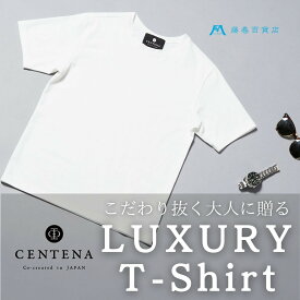 【ふるさと納税】［選べるサイズ］［CENTENA］LUXURY Tシャツ 半袖 ホワイト S～XXLサイズ | ファッション おしゃれ スタイル Tシャツ 動きやすい 服 メンズ レディース 衣服 送料無料 人気