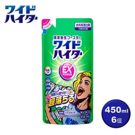 【ふるさと納税】【衣料用漂白剤】花王 ワイドハイター EXパワー つめかえ用 450ml×6個セット【KAO15】 | 漂白剤 ハイター 洗剤 人気 おすすめ 送料無料