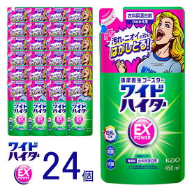 【ふるさと納税】【衣料用漂白剤】花王 ワイドハイター EXパワー つめかえ用 450ml×24個セット【KAO13】 | 漂白剤 ハイター 洗剤 人気 おすすめ 送料無料