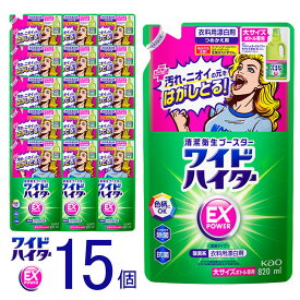【ふるさと納税】【衣料用漂白剤】花王 ワイドハイター EXパワー 大 つめかえ用 820ml×15個セット【KAO14】 | 漂白剤 ハイター 洗剤 人気 おすすめ 送料無料