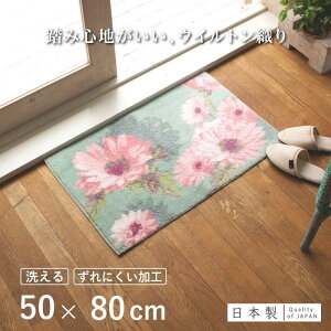 【ふるさと納税】【選べるデザイン】 玄関マット 50×80cm 室内 洗える 日本製 ウィルトン織り すべり止め 抗菌防臭加工付 | 雑貨 日用品 人気 おすすめ 送料無料