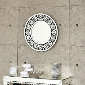 【ふるさと納税】New丸形ミラーフラワー | 雑貨 日用品 人気 おすすめ 送料無料