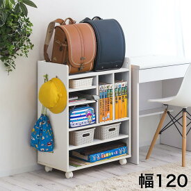 【ふるさと納税】ランドセルラック 2人用 キャスター付き ホワイトウッド avd101102202 | ふるさと納税 楽天 和歌山 和歌山県 海南市 返礼品 日本製 家具 木製 収納 棚 子供部屋 リビング ランドセル ラック 絵本棚 子ども シンプル デザイン 新生活