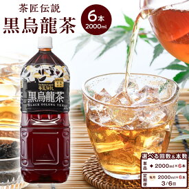 【ふるさと納税】【選べる単品・定期便】茶匠伝説 黒烏龍茶 2000ml×6本 | ふるさと納税 人気 お茶 飲み物 飲料 健康 ソフトドリンク 常備品 備蓄 ストック ドリンク 常温 保存 烏龍茶 定期便 2L 6本 セット 詰め合わせ お茶 ウーロン茶 ペットボトル 中国茶 茶 飲み物