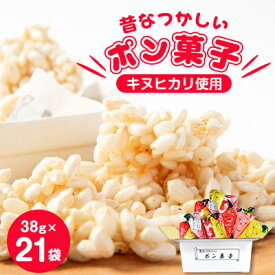 【ふるさと納税】昔なつかしいポン菓子(38g×3袋)×7袋【1143589】