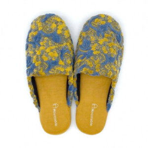 【ふるさと納税】金華山織スリッパ 1足 クローバー イエロー【1421997】