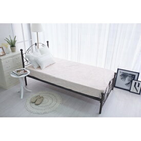 【ふるさと納税】ベッドシーツ シングル 綿100 洗える ボックスシーツ ベッド用 綿ボア ピンク【1084189】