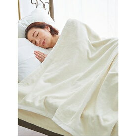 【ふるさと納税】綿毛布 シーツ 寝具セット シングル 綿毛布とかんたんシーツのセット アイボリー【1134122】
