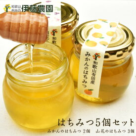 【ふるさと納税】みかんのはちみつ＆山花のはちみつ(A44-1)