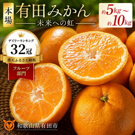 【ふるさと納税】★2026年先行予約★ 有田みかん 「未来への虹」 5kg 10kg SS S M L みかん フルーツ 果物 ランキング 人気 甘い 濃厚 送料無料 産地直送 糖度あり 小玉 大玉 柑橘 ギフト 贈答用 家庭用 高評価 返礼品 和歌山 有田市 ★ランキング1位獲得★ （A2-2）