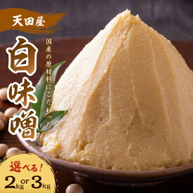 【ふるさと納税】天田屋 白味噌 2kg 3kg