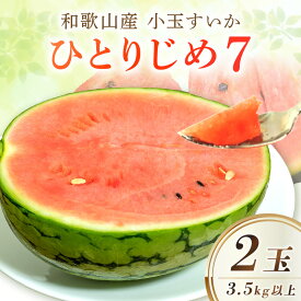 【ふるさと納税】【産地直送】和歌山産小玉すいか「ひとりじめ7」2玉入り《先行予約》【2026年6月より順次発送予定】