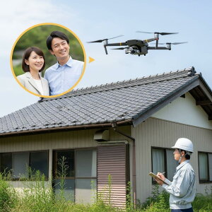 【ふるさと納税】 空き家外観点検サービス 1回分 / 田辺 空家 実家 地元 故郷 確認 調査 見回り 見守り 巡回 代行 サポート 状況確認 屋根上点検 ドローン 防犯 防止