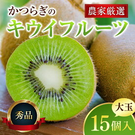 【ふるさと納税】【先行予約】和歌山県産　秀品　キウイフルーツ　大玉15個入　こだわり農家厳選【2026年12月中旬～2027年1月中旬頃順次発送】/ キウイ　キウイフルーツ　果物　フルーツ おやつ【kgr021】/ 和歌山 柿 かき フルーツ 果物 くだもの 刀根