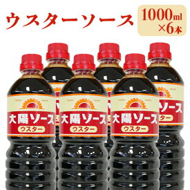 【ふるさと納税】昔懐かし大陽ウスターソース1000ml×6本セット 深瀬昌洋商店 《90日以内に出荷予定(土日祝除く)》 和歌山県 紀の川市