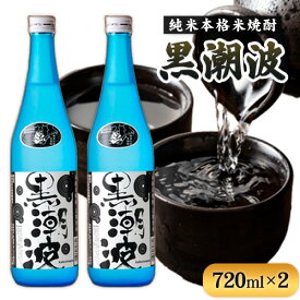 【ふるさと納税】黒潮波 720ml×2本セット 酒のねごろっく《30日以内に出荷予定(土日祝除く)》和歌山県 岩出市 吉村秀雄商店 純米本格米焼酎 酒 お酒 サケ さけ 米焼酎 焼酎 1440ml 送料無料