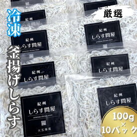 【ふるさと納税】冷凍釜揚げしらす1kg（100g×10パック）｜シラス 厳選 小分け 冷凍便※離島への配送不可