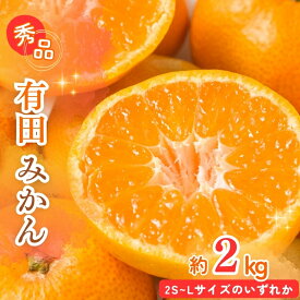 【ふるさと納税】秀品 有田みかん 2kg 2S～Lサイズのいずれか ※2026年12月上旬頃〜2026年12月下旬頃に順次発送予定 / みかん ミカン 蜜柑 温州みかん 柑橘 フルーツ 果物 くだもの 和歌山