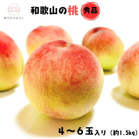 【ふるさと納税】和歌山のこだわり桃　4～6玉(約1.5kg) 【数量限定・和歌山ブランド・厳選】【発送時期：2026年7月上旬～7月下旬頃に発送】