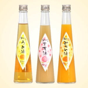 【ふるさと納税】 和歌山こだわりリキュール 紀州フルーツの酒3本ギフト 【HS1】