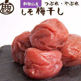 【ふるさと納税】家庭用 紀州南高梅 しそ梅干し 500g つぶれ梅 塩分ひかえめ | 梅干 食品 加工食品 人気 おすすめ 送料無料