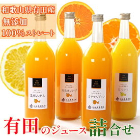 【ふるさと納税】無添加・有田のジュース詰合せ720ml×4本・3種［種類おまかせ］［IKE239］ | フルーツ 果物 くだもの 食品 人気 おすすめ 送料無料