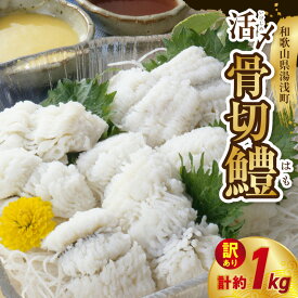 【ふるさと納税】訳あり 業務用 活〆 骨切 鱧 約 1kg 国産 紀伊水道産 3～5匹 加熱用 骨切り済み 天ぷら 湯引き 鱧鍋 ハモ料理 旨み 甘み コク 海鮮 魚介類 魚介 料理食材 国産鱧 冷凍 産地直送 和歌山県 湯浅町 送料無料