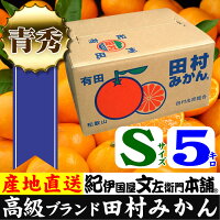 【ふるさと納税】田村みかん/ギフト選別5キロ赤秀(特選品)【Sサイズ】紀州和歌山有田郡湯浅町田村地区産(赤秀S=約60果前後)最高級プレミアムブランドの田村ミカン/お歳暮・お年賀に