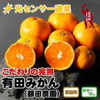 【ふるさと納税】＼光センサー選別／農家直送 【2024年11月～1月発送】【家庭用】こだわりの有田みかん（日付指定不可） / 有田みかん みかん ミカン 蜜柑 柑橘 果物 フルーツ 甘い 温州みかん 予約 先行予約　※北海道・沖縄・離島への配送不可 //mandarin