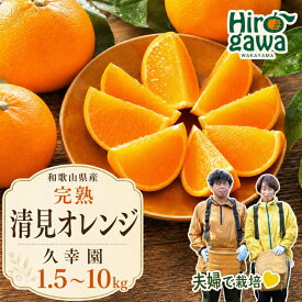 【ふるさと納税】 完熟 清見 オレンジ 久幸園 / 清見オレンジ 清見タンゴール きよみ 清美 甘い 高級 和歌山 柑橘 2kg 5kg 6000円 7000円 ※2027年4月上旬～5月上旬に順次発送 //dekopon
