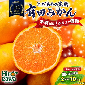 【ふるさと納税】 有田 みかん 訳あり 光センサー 選別 / 温州みかん 有田みかん 甘い 家庭用 お試し 送料無料 和歌山 柑橘 2kg 5kg 10kg 5000円 ※10月～12月順次発送 ※沖縄・離島への配送不可 //mandarin