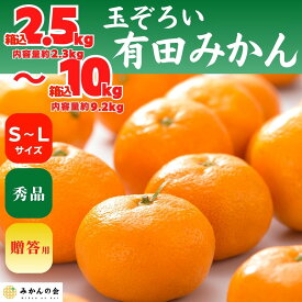 【ふるさと納税】【お歳暮／年末発送も選べる】 みかん S～Lサイズ 秀品 箱込 2.5kg～10kg 有田みかん 和歌山県産 産地直送 贈答用 【みかんの会】 | 人気店 柑橘 秀品 贈答用 人気 おすすめ フルーツ 果物 甘味 柑橘類 旬 産地直送 お取り寄せ ふるさと納税