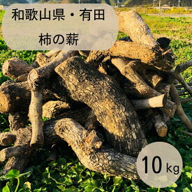 【ふるさと納税】薪 キャンプ用 有田 柿の薪10kg(中太のみ) | アウトドアグッズ 人気 おすすめ 送料無料