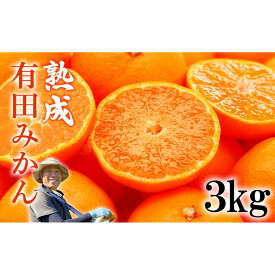 【ふるさと納税】熟成　有田みかん 3kg（約30個） | 有田川町 熟成 柑橘 甘み凝縮 人気 おすすめ みかん フルーツ 和歌山 産地直送 家庭用 箱入り 冬の味覚 お取り寄せ 送料無料 ふるさと納税