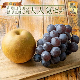 【ふるさと納税】農家直送 和歌山有田の朝採り 巨峰 と 梨 大人気セット［2026年・先行予約］ | 有田川町 果物セット 巨峰 梨 濃厚 甘味 人気 おすすめ フルーツ 果物 旬 贈答用 産地直送 お取り寄せ 送料無料 ふるさと納税
