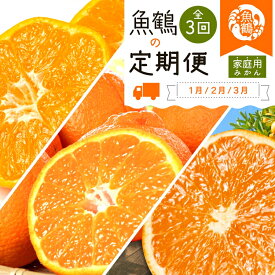 【ふるさと納税】〈定期便〉【1・2・3月 全3回】紀州和歌山産旬のご家庭用柑橘セット(みかん・不知火・清見) ※離島への配送不可