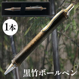 【ふるさと納税】黒竹ボールペン