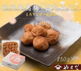 【ふるさと納税】紀州南高梅はちみつ塩分約10％（850g） | ふるさと納税 梅干し 南高梅 和歌山 梅 蜂蜜 甘口 お粥 お茶漬け ご飯のお供 和歌山県 美浜町