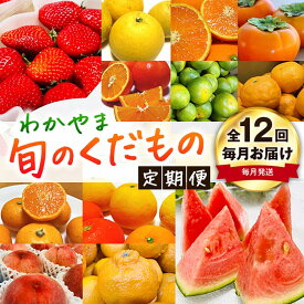【ふるさと納税】【定期便】〈毎月定期便 全12回〉わかやま旬のくだもの【S】《寄附申し込み翌月より出荷開始》◇ ※北海道・沖縄・離島への配送不可