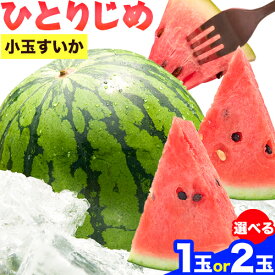 【ふるさと納税】【先行予約】紀州和歌山産 小玉スイカ 「ひとりじめ」 選べる 1玉 2玉 魚鶴商店《2026年6月上旬-7月上旬頃出荷》 和歌山県 日高町 スイカ スイーツ フルーツ